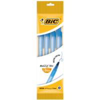Ручка масляна Bic Round Stic, синя, 4шт в блістері (bc944176)