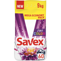 Пральний порошок Savex 2 in 1 Color 9 кг (3800024045905)