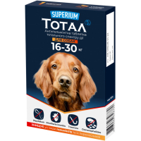Таблетки для тварин SUPERIUM Тотал тотального спектру дії для собак 16-30 кг (4823089348780)