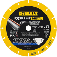Диск пильний DeWALT алмазний сталь/алюміній/кольорові метали/арматура/нержавіюча сталь, 230х1.5х22.23 мм (DT40255)