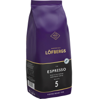 Кава Lofbergs Espresso в зернах 1 кг (7310050012346)