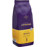 Кава Lofbergs Brazil в зернах 1 кг (7310050012506)