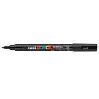 Художній маркер UNI Posca Black 0.9-1.3 мм (PC-3M.Black)