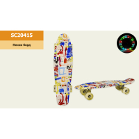 Скейтборд дитячий A-Toys LED PU 56*15 см (SC20415)