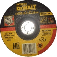 Круг зачистний DeWALT чорний/кольоровий метал, 180х6.0х22.23 мм (DX7961)