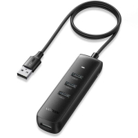 Концентратор Ugreen CM416 4-port 1.0m USB2.0 active (80657)