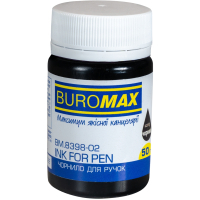 Чорнило для пір'яних ручок Buromax 50 мл чорний (BM.8398-02)