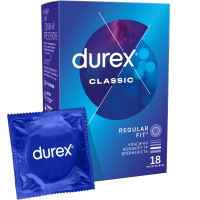 Презервативи Durex Classic латексні з силіконовою змазкою (класичні) 18 шт. (4820108005013)