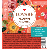 Чай Lovare Assorted Black Tea 5 видів по 10 шт (lv.78146)