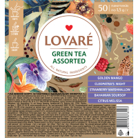 Чай Lovare Assorted Green Tea 5 видів по 10 шт (lv.78153)