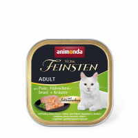 Паштет для котів Animonda Vom Feinsten Adult Turkey, Chicken breast + Herbs 100 г (4017721832649)