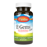 Вітамін Carlson Вітамін E, 400 МО (268 мг), E-Gems Elite, 60 желатинових капсул (CL00770)