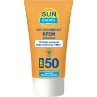 Засіб від засмаги Sun Energy Сонцезахисний крем для обличчя проти пігментних плям SPF 50 30 мл (4823015928925)