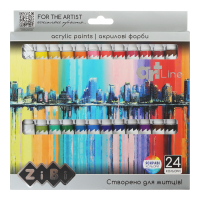Акрилові фарби ZiBi ART Line -2 24 кольорів х 12 мл (ZB.6664)