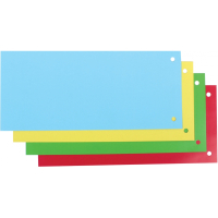 Роздільник сторінок Economix 240х105 мм , картон, кольоровий, 100 шт (E30809)