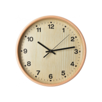 Настінний годинник Optima Promo Natural дерев'яний, світлий (O52081-42)