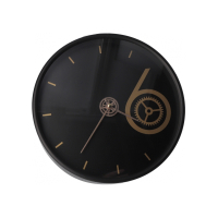 Настінний годинник Optima Design пластиковий, чорний (O52110)