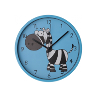 Настінний годинник Optima Little Zebra пластиковий, блакитний (O52106)
