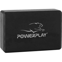 Блок для йоги PowerPlay 4006 Yoga Brick Чорний (PP_4006_Black)