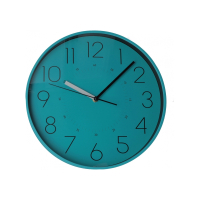 Настінний годинник Optima Flash пластиковий, бірюзово-синій (O52098)