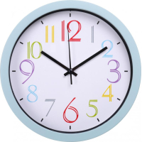 Настінний годинник Optima Rainbow пластиковий, білий (O52095)