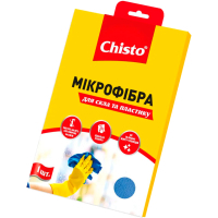 Серветки для прибирання Chisto Мікрофібра для скла та пластику 1 шт. (4820164151044)