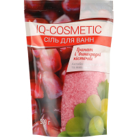 Сіль для ванн IQ-Cosmetic Гранат і виноградні кісточки 500 г (4820049382488)