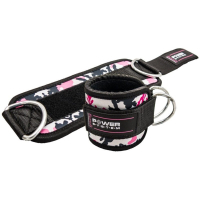 Манжета для тяги Power System Ankle Strap Camo PS-3470 Pink/Black (PS_3470_Pink/Black)