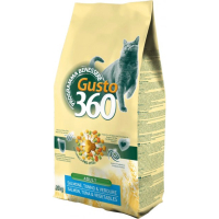 Сухий корм для кішок Gusto 360 Adult Cat Salmon з лососем, тунцем та овочами 20 кг (8014556125911)