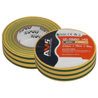 Ізоляційна стрічка AMS 0,13*19мм*20м glossy yellow-green PVC IZ-1920 YG (AMSIZ-1920YG)