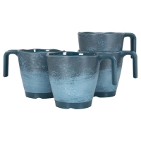 Набір туристичного посуду Gimex чашки кемпінгові Mug Stone 4 Pieces 4 Person Dark Blue (6917120)