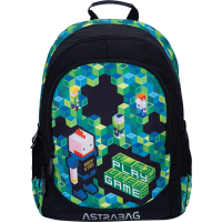 Рюкзак шкільний Astrabag AB340 Game Чорний із зеленим (502023063)