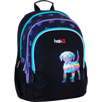 Рюкзак шкільний Hash AB350 Best Friend Чорний з фіолетовим (502023105)
