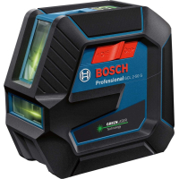 Лазерний нівелір Bosch Professional GCL 2-50 G, до 15 м, з тримачем RM 10, затиском DK 10, мішенню, кейс (0.601.066.M02)