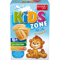 Дитяче печиво Sweet Plus Kids Zone з молоком та вітамінами для харчування дітей від 6 місяців 220 г (1110300)