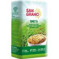 Сухий сніданок San Grano Омега вівсяні пластівці з насінням льону 500 г (4820182200724)
