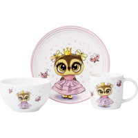 Комплект посуду Ardesto Princess Owl порцеляна 3 предмети (AR3453OS)