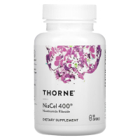 Вітамін Thorne Research Нікотинамід Рибозид, 415 мг, Nicotinamide Riboside, NiaCel 400, 60 капсул (THR-01208)