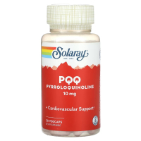 Антиоксидант Solaray Пірролохінолін, 10 мг, PQQ, 30 вегетаріанських капсул (SOR-52747)