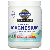Мінерали Garden of Life Магній Цільнохарчовий, смак малини та лимона, Whole Food Magnesium (GOL-12279)