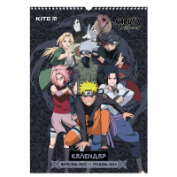 Календар Kite планер настінний Naruto на 2023-2024 рік (NR23-440)