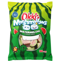 Маршмеллоу Okki Watermelon зі смаком кавуна 30 г (4820120682292)