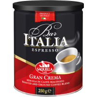 Кава SAQUELLA Bar Italia Gran Crema мелена 250 г (8002650000906)