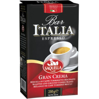 Кава SAQUELLA Bar Italia Gran Crema мелена 250 г (вакуум) (8002650001361)