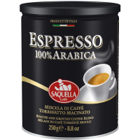 Кава SAQUELLA Espresso мелена 250 г (8002650000296)