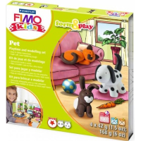 Набір для творчості Fimo Kids Домашні улюбленці 4 кольори х 42 г (4007817806036)