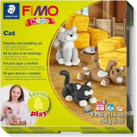 Набір для творчості Fimo Kids Котики 4 кольорих 42 г (4007817032596)