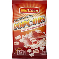 Попкорн Mr'Corn зі смаком бекону для мікрохвильової печі 90 г (4820183270504)