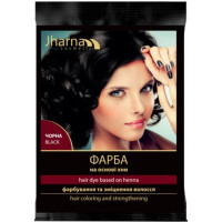 Фарба для волосся Jharna На основі хни Чорний 25 г (4820164641682)