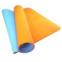 Килимок для йоги U-Powex Yoga mat Orange/Blue 183х61х0.6 (UP_1000_TPE_Or/Blue)